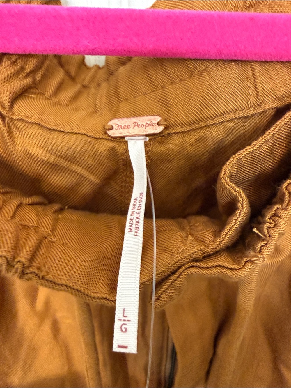 Free People Cargo Joggers - Rust Brown - Picture 2 of 5
